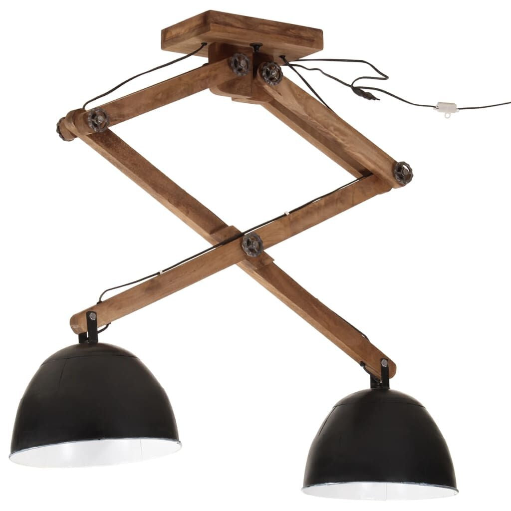 Noah | Industrial Black Double Pendant Light
