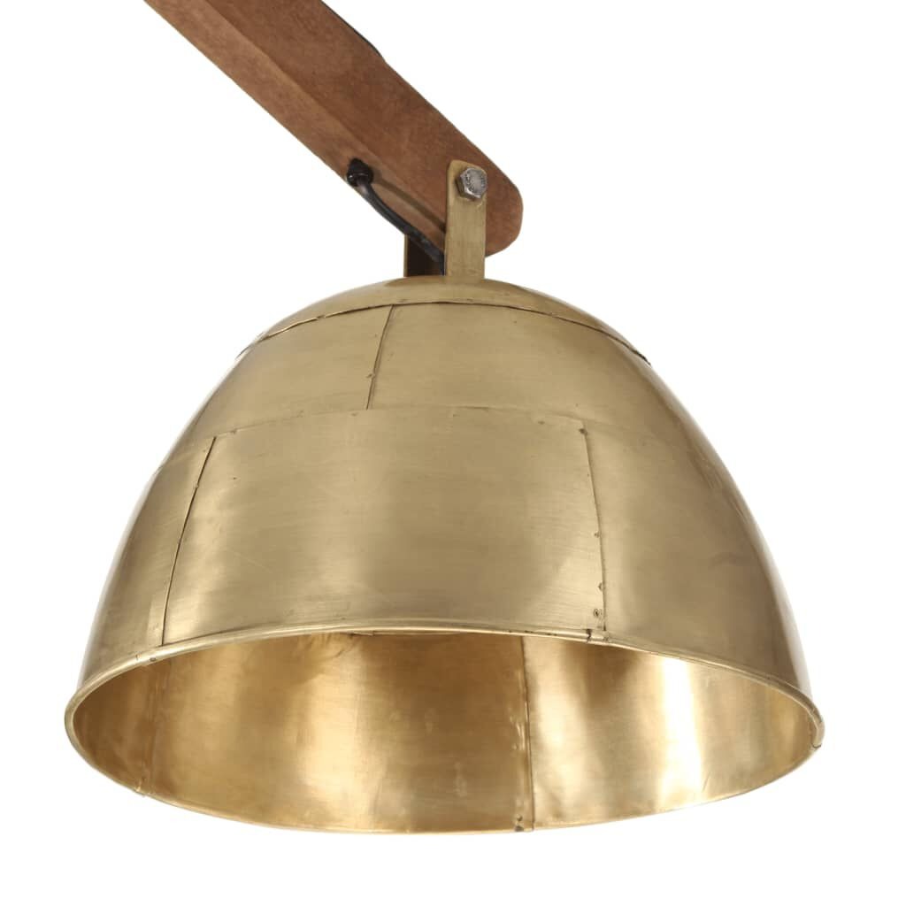 Cole | Industrial Brass Pendant Light Duo