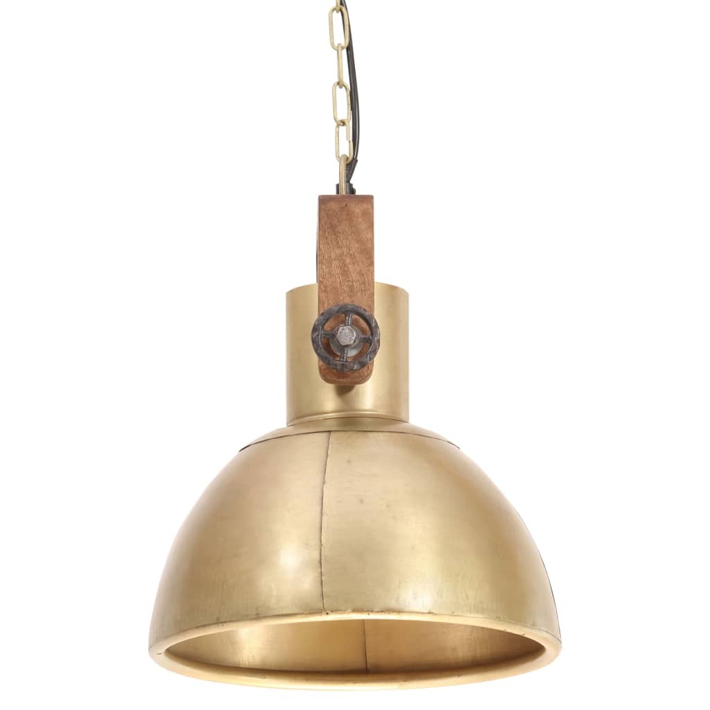 Logan | Brass & Wood Industrial Light