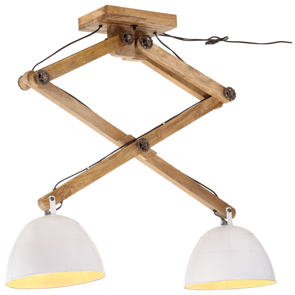 Luca | Vintage White Dual Pendant Fixture