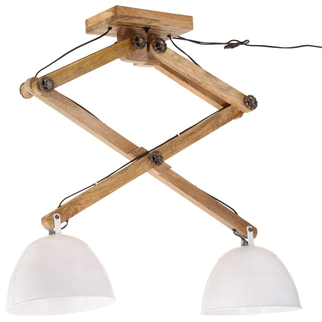Luca | Vintage White Dual Pendant Fixture