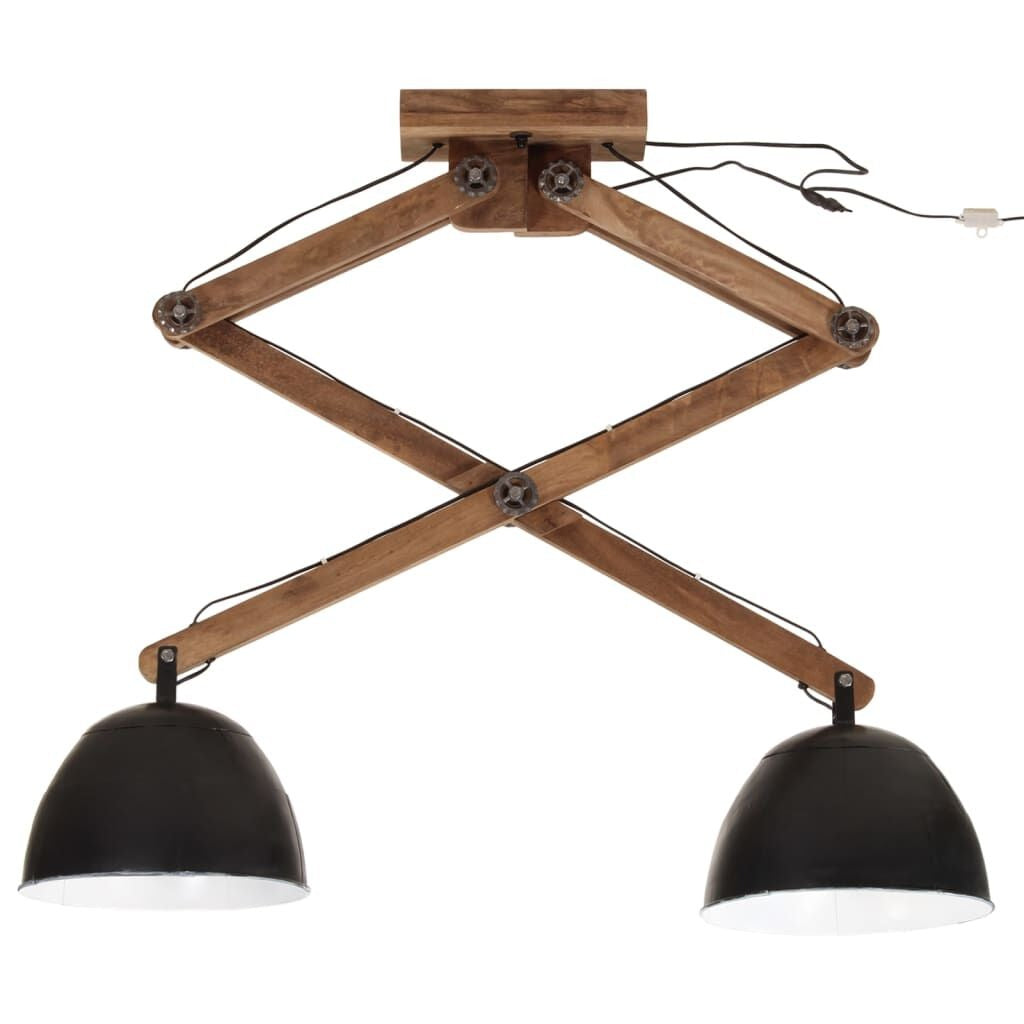 Noah | Industrial Black Double Pendant Light