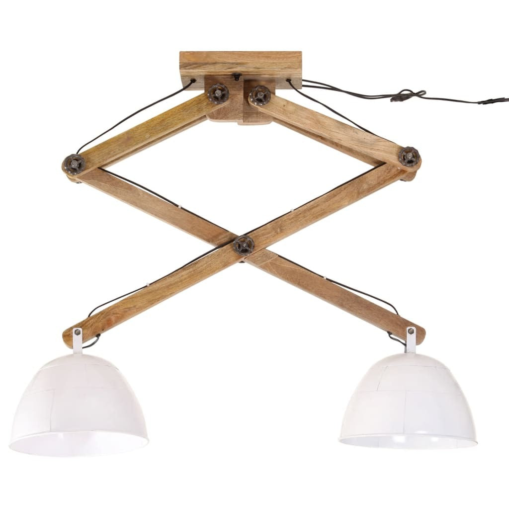 Luca | Vintage White Dual Pendant Fixture